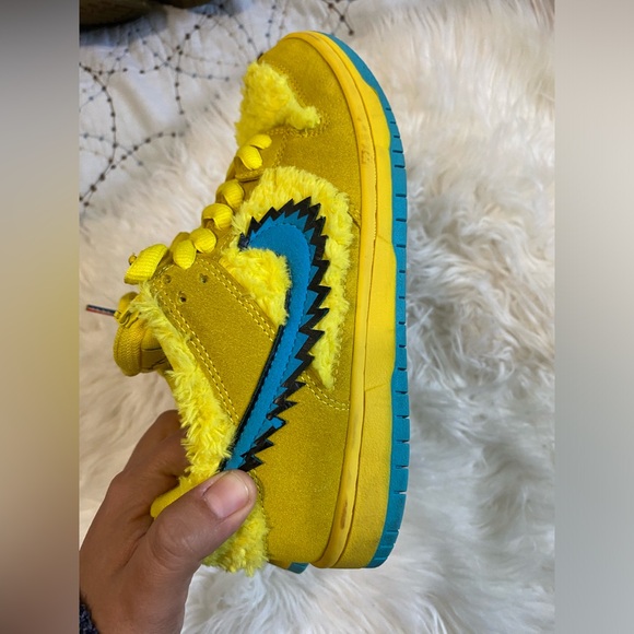 Nike SB Dunk Low x Grateful Dead Bears Opti Yellow / size 6 - Picture 4 of 12